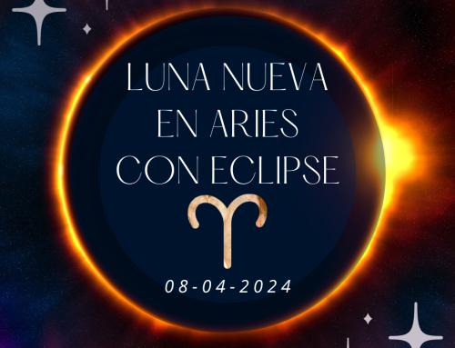 Luna Nueva en Aries con eclipse 08-04-2024